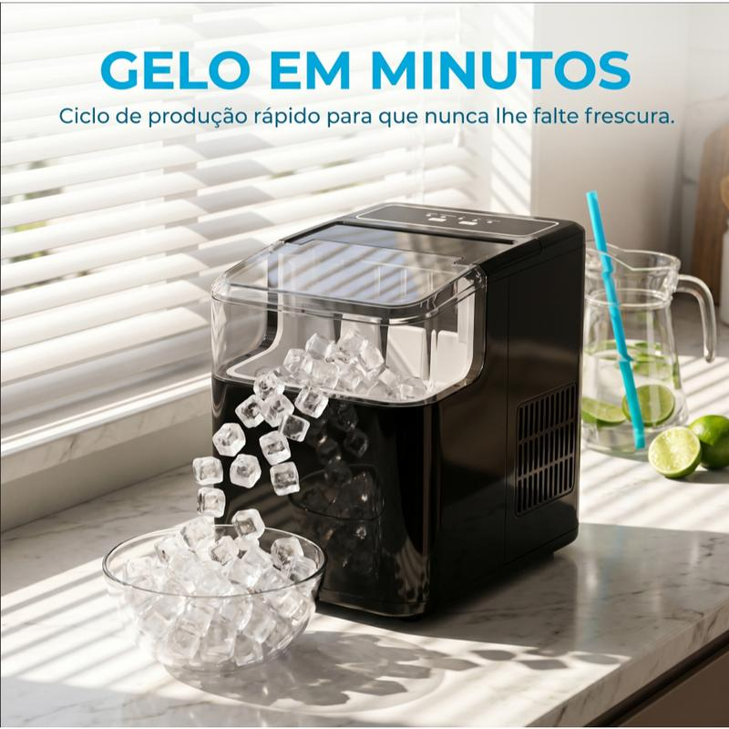 Máquina de Fazer Gelo Portátil Frezz Bivolt 2,2 Litros